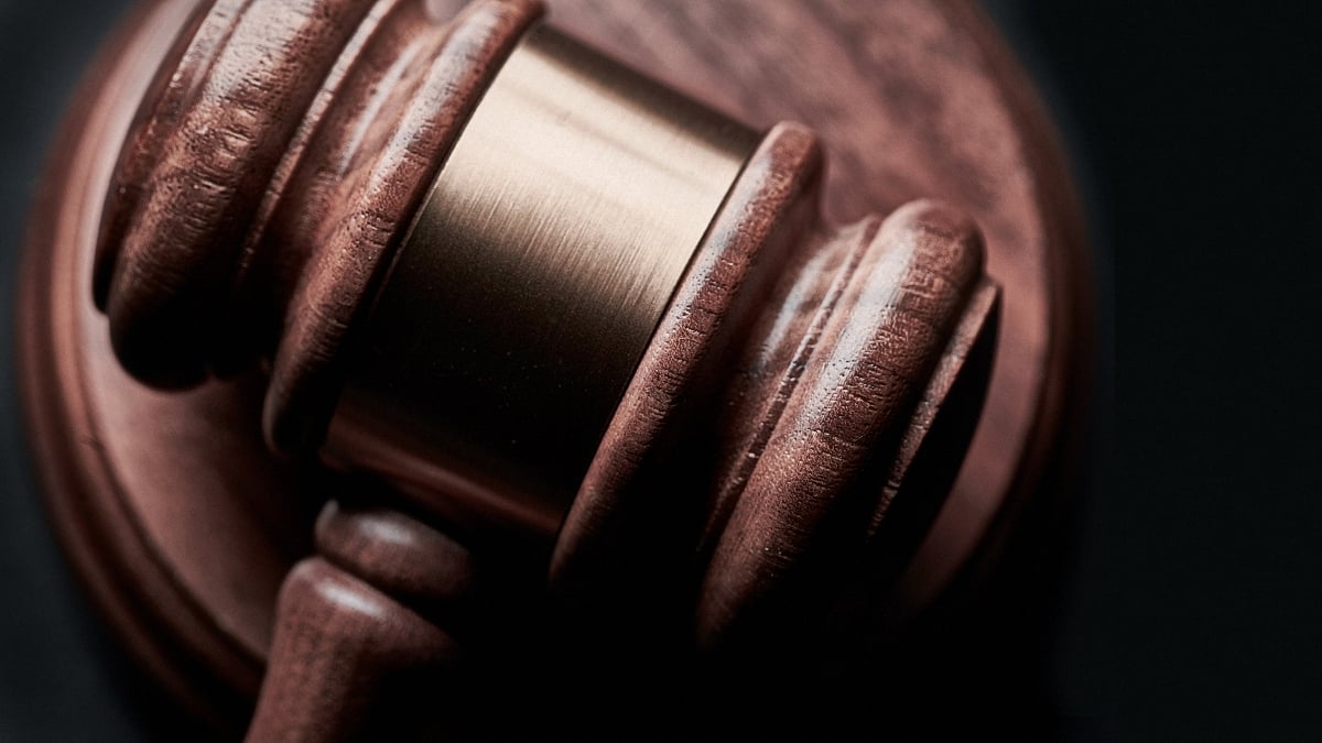 Close up photo of a gavel