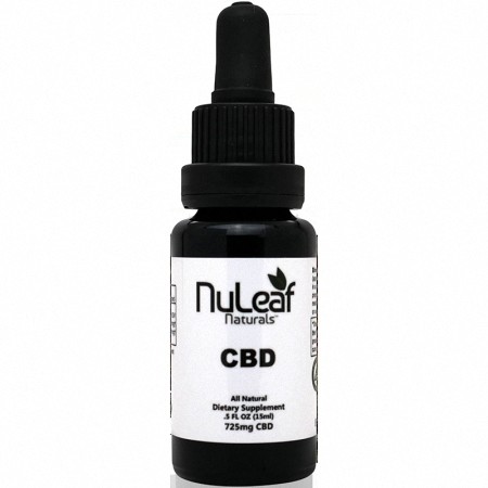 Nuleaf CBD oil bottle 