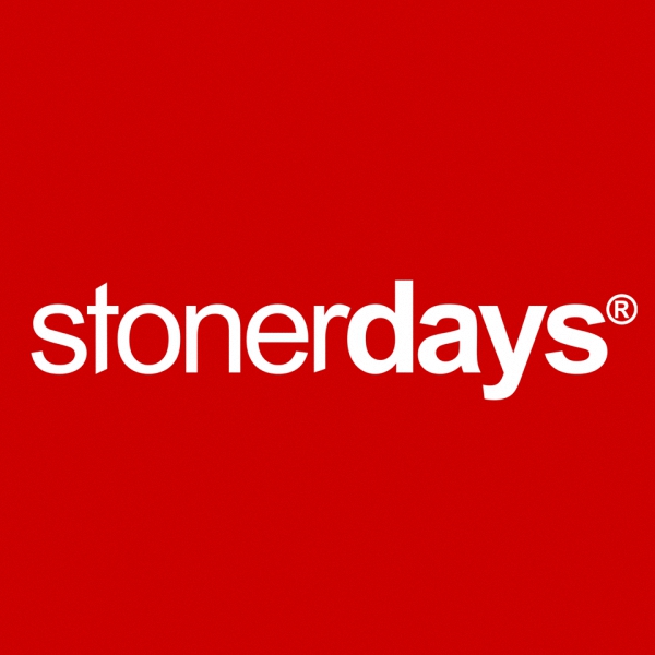 stonerdays clothing brand logo in a red backrgound