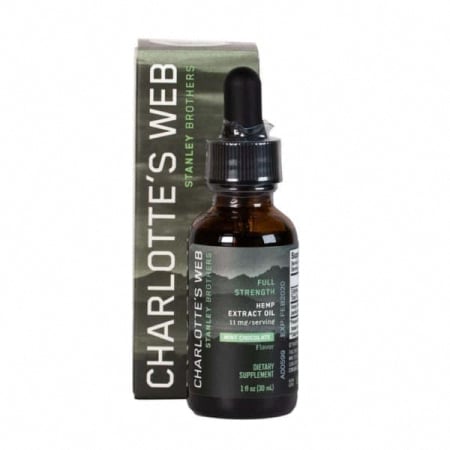 Charlottes web cbd oil and packaging