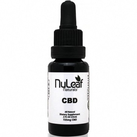 Nuleaf CBD oil bottle