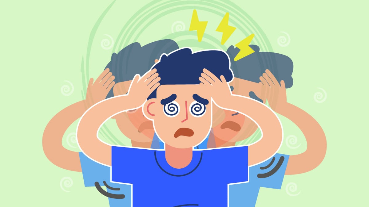 Illustration of a Person Having Seizures