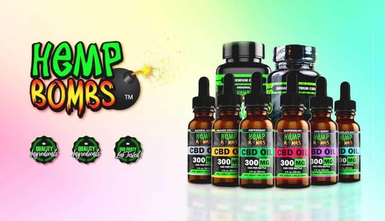 Hemp Bomb CBD products line up review