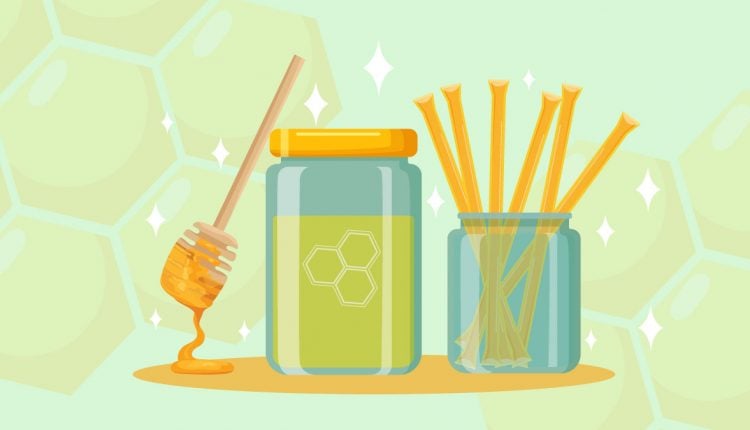 CBD Honey Sticks Illustration