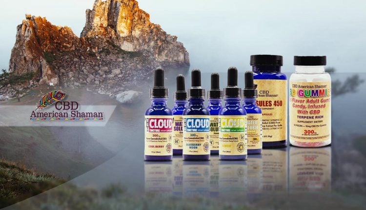 american shaman products on a decorative background