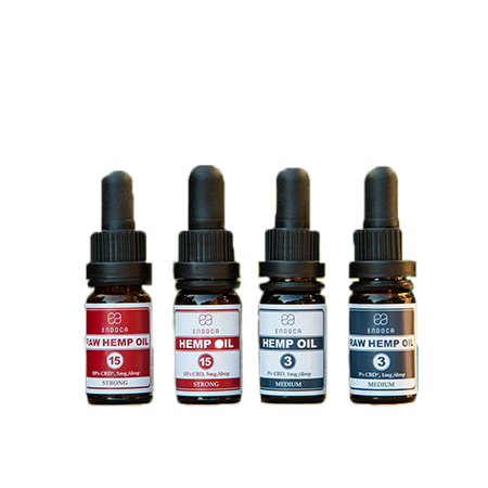 Endoca CBD Oils on white background