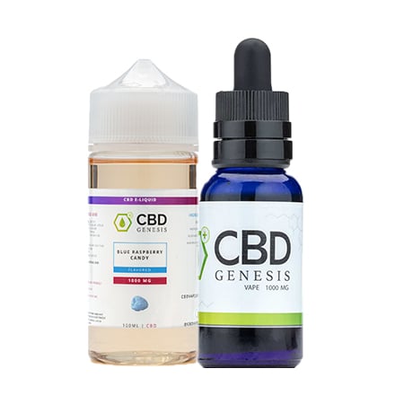 Genesis CBD Vape Products on white background