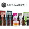 kats naturals cbd products on white background