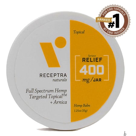 Receptra Naturals Full Spectrum Hemp Targeted Tropical Arnica on white background
