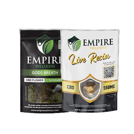 Smokable CBD products by Empire Wellness on white background