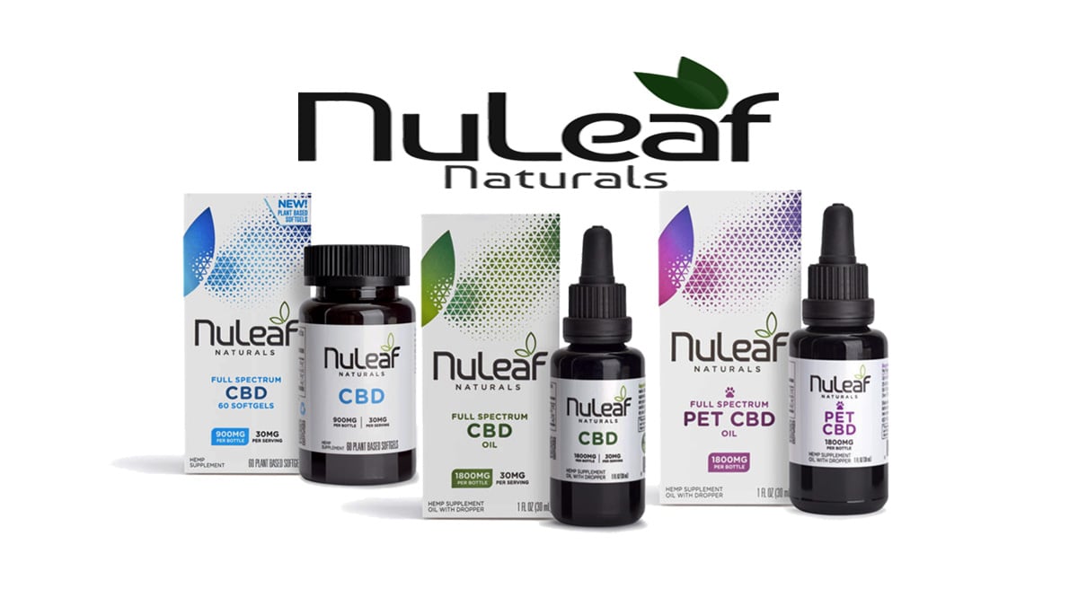 Nuleaf Naturals Products on white background