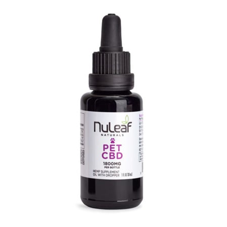 Nuleaf Natural CBD Oil for Pet on white background