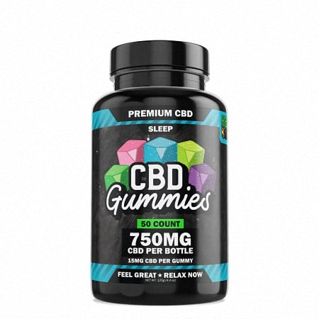 HempBomb CBD Gummies on white background