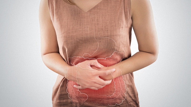 Woman With Stomach Ache Due to IBS