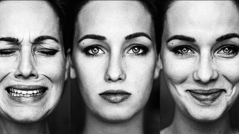 Faces of a Woman with Bipolar Disorder