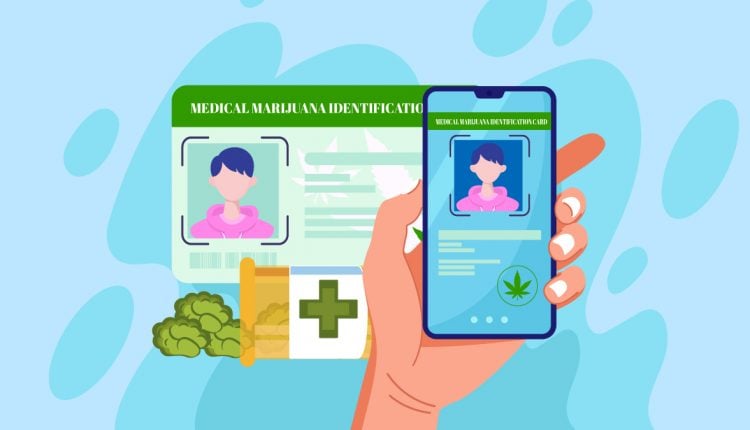 illustration of online Marijuana card